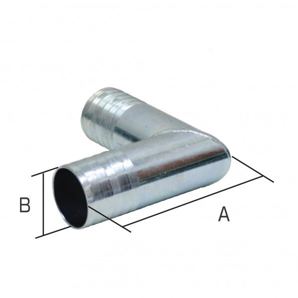 鉄製 L型ホースニップル(両端タケノコ) 75A 50LHN075SS 1個