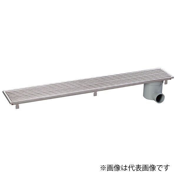 排水ユニット SUSグレーチング 浅型 非防水横引き プレーンタイプ 1800mm