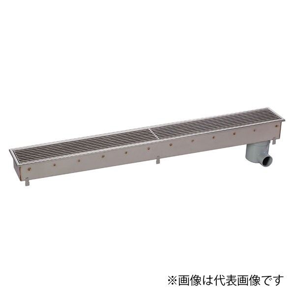 排水ユニット SUSグレーチング 深型 非防水横引き 逆目タイプ 1800mm