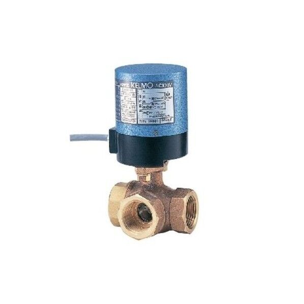 キッツ 青銅電動三方ボール弁【3方2面シート・Lポート】