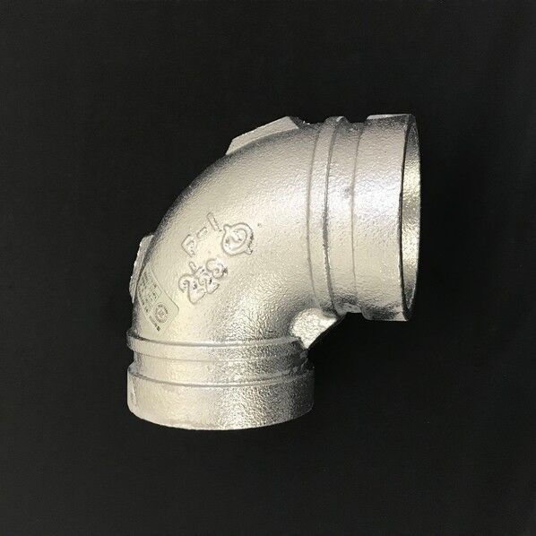 リケン L(F-1)-S 白 トップフィッティング エルボショートタイプ 溶融亜鉛めっき品