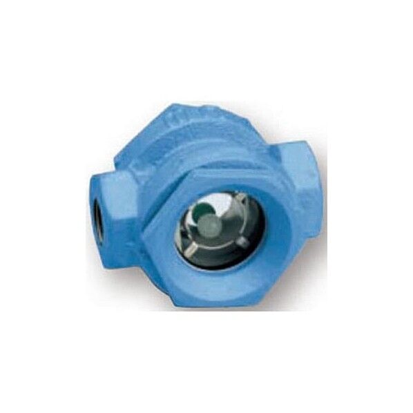 ワシノ機器 ネジ込サイトグラス【ダクタイル・青色・ボール式】