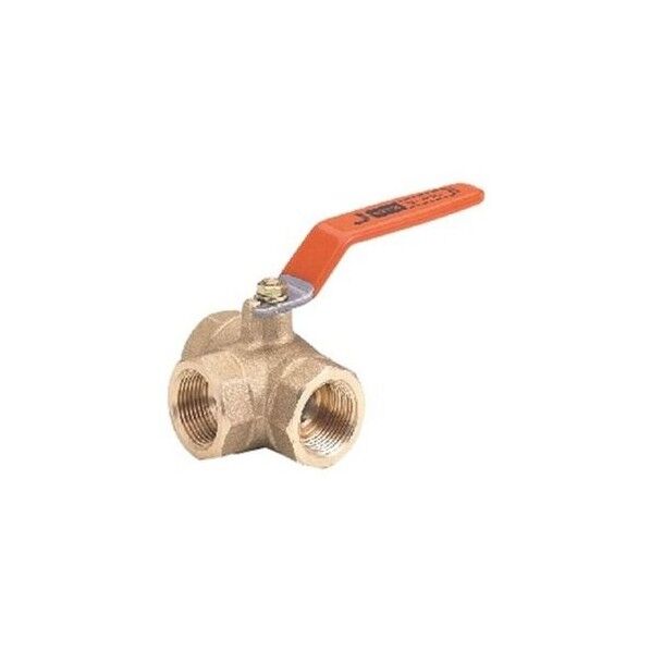 キッツ 黄銅三方ホﾞール弁【400型･3方2面シート･Lホﾟート】