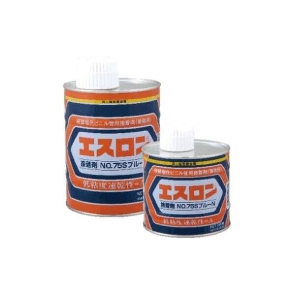 セキスイ 塩ビ接着剤 ブルーN No.75S 【低粘度 PVC 小口径用 色:青】