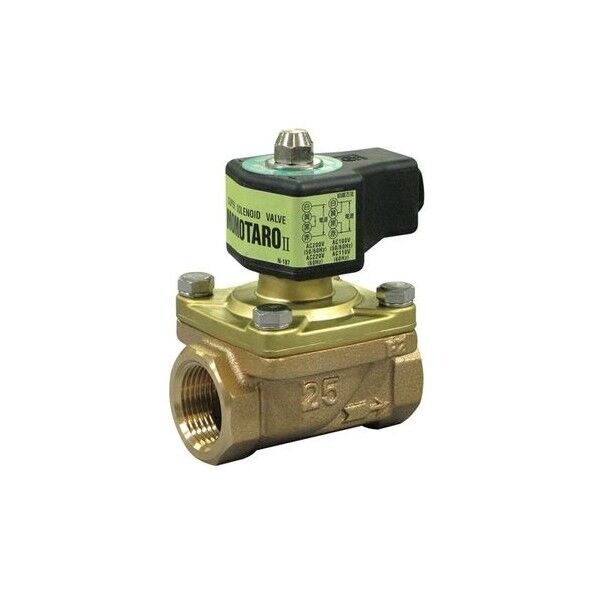 ヘﾞン 桃太郎II 青銅電磁弁【ネシﾞ込･通電開･タﾞイヤフラム式】