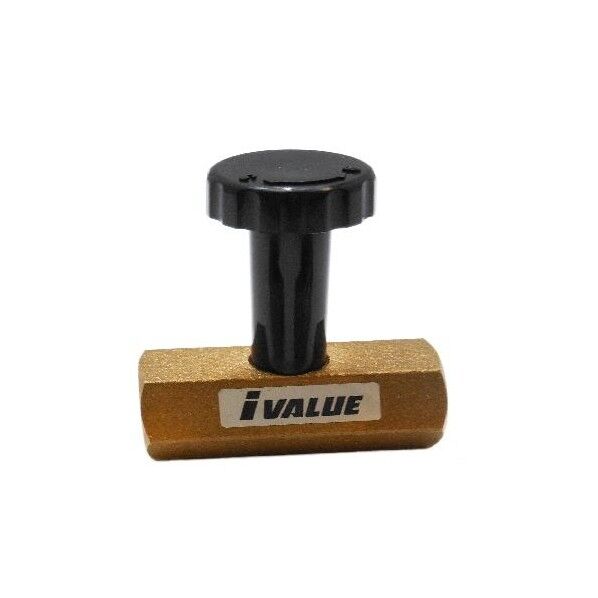 IVALUEIBSGH青銅圧力計用ニードル弁【ロングH・20K・テーパメネジX平行メネジ】