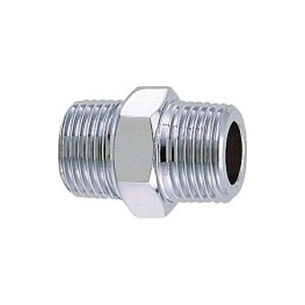 カクダイ 6128A 六角ニップル (クローム)