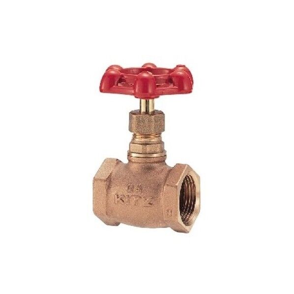 キッツ 青銅グローブ弁【テフロンジスク入】