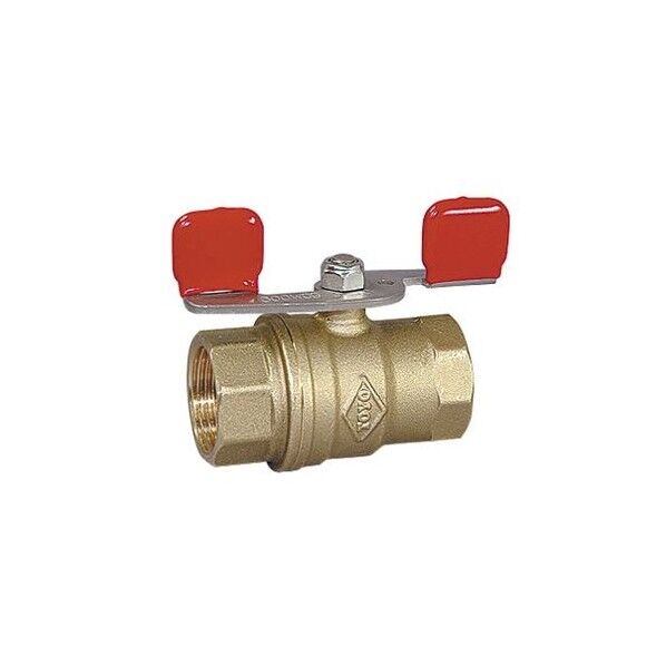 東洋ハﾞルウﾞ 600 黄銅フルホﾞアホﾞール弁 (蝶型ハントﾞル)