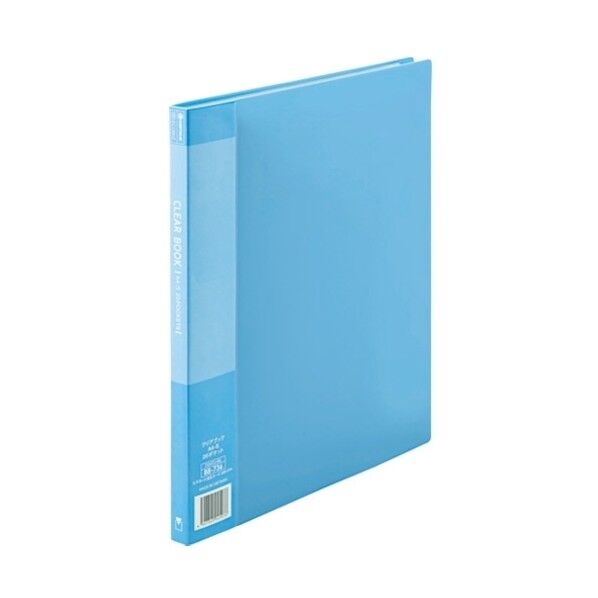88736)クリアーブック20P A4S青1冊 D047J-BL 1点
