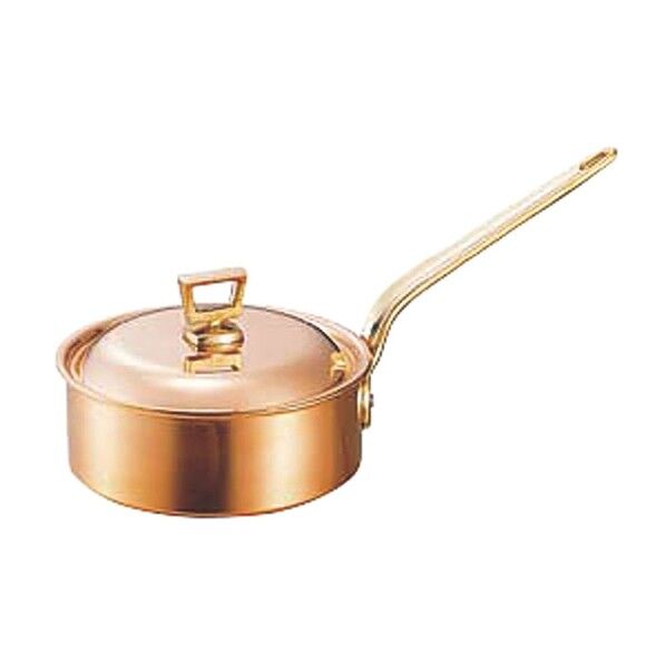 SW 銅 浅型 片手鍋(蓋付)18cm 151600 1個