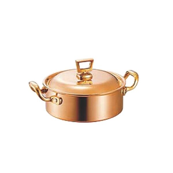 SW 銅 浅型 両手鍋(蓋付)18cm 152000 1個