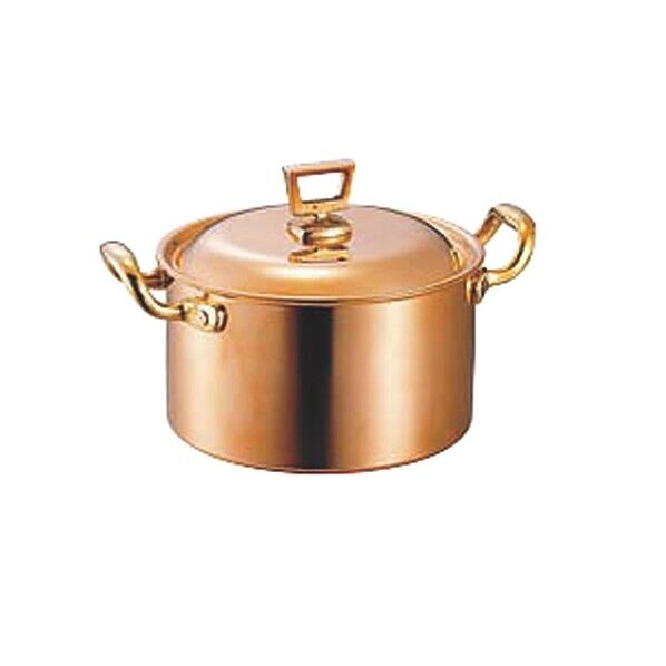 SW 銅 深型 両手鍋(蓋付)18cm 152200 1個