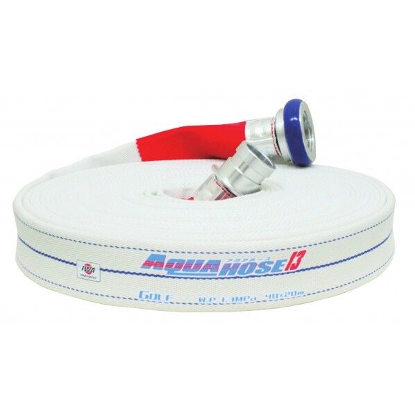 散水/消防用 1.3MPa ホース『ゴルフ』(内面ゴム引き)アルミ製町野式金具付(銅線巻)