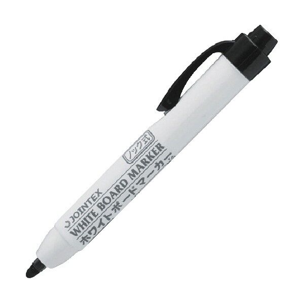 ノック式ホワイトボードマーカー黒H028J-BK 330771 H028J-BK 1点