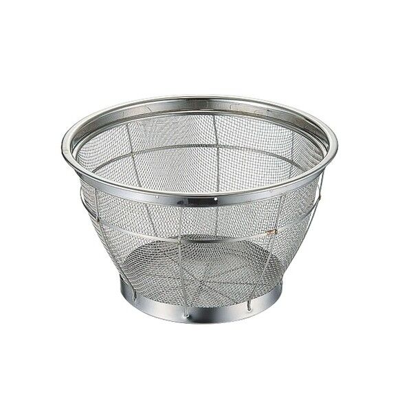 BK 18-8 米揚ザル 荒目 8升 35cm 8772400 1点