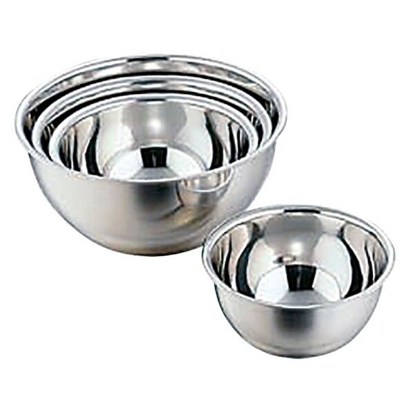 F18-8 深型ミキシングボール 15cm(目盛付) 内径×外寸高さmm:φ150×H85 1点