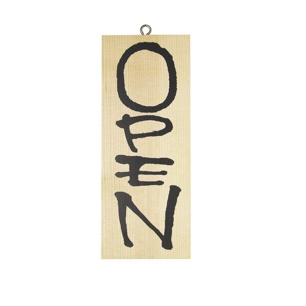 木製サイン(縦)小 No3953 OPEN/CLOSE 310452 1個