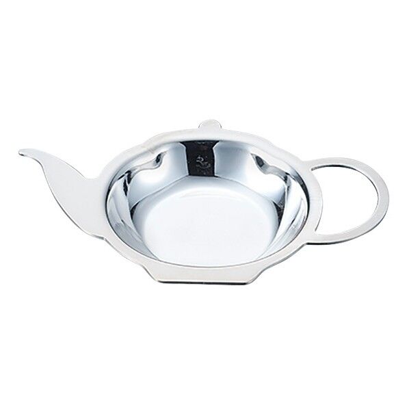 洋白 バッグトレー ポット型 外径×高さ×全長mm:φ80×H14×123 1点