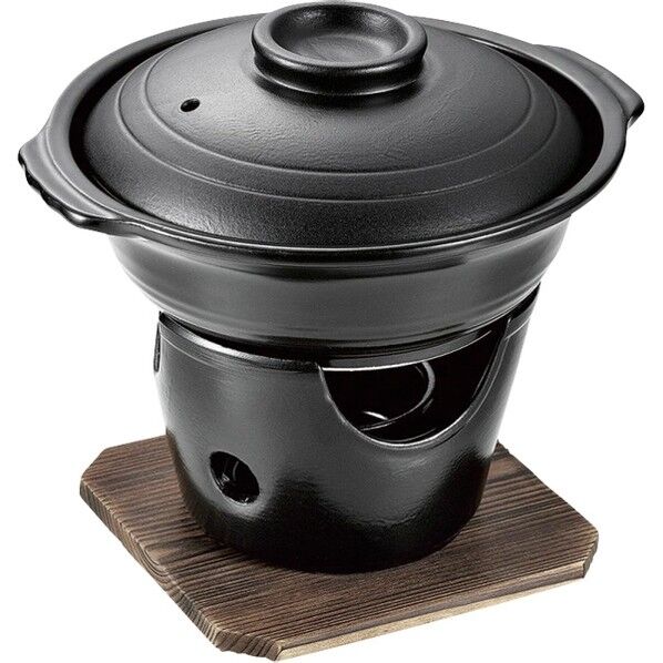 和ごころ懐石 陶器製寄セ鍋コンロ付セット 474205