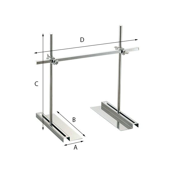 ヒータースタンド 角型スタンド・ワイドタイプ(WB400 W800) 2-793-23 1