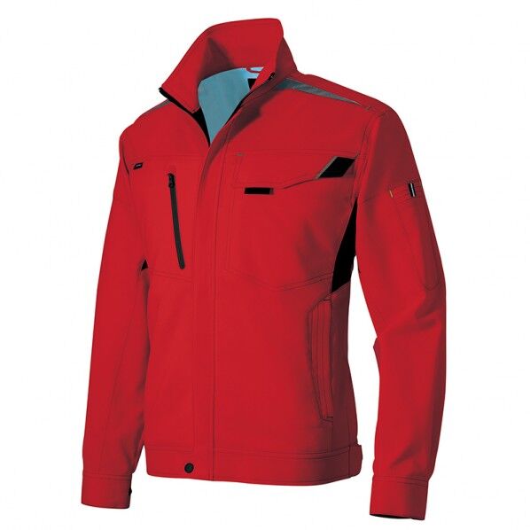 ライトフィックス 長袖ブルゾン(男女兼用) 009レッド S 2501 1着