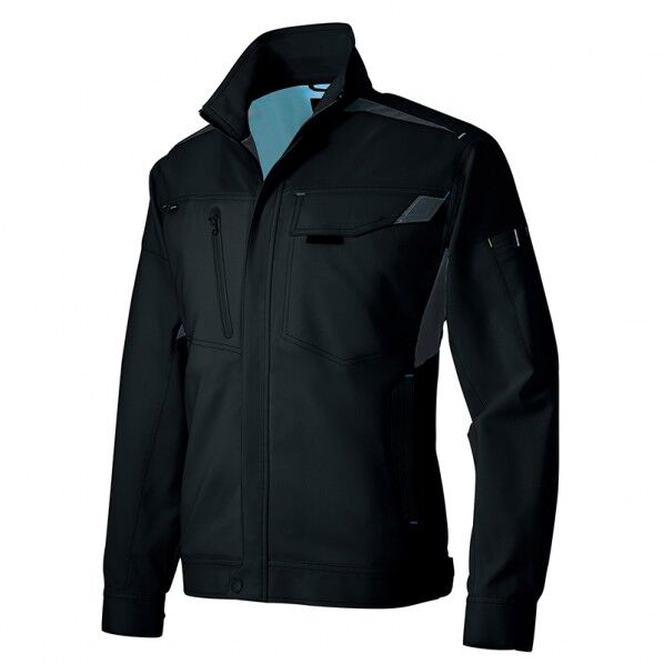 ライトフィックス 長袖ブルゾン（男女兼用） 010ブラック 5L 2501 1点