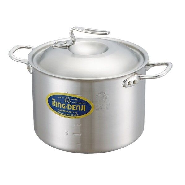 ニューキングデンジ 半寸胴鍋(目盛付)24cm 4326300 1個