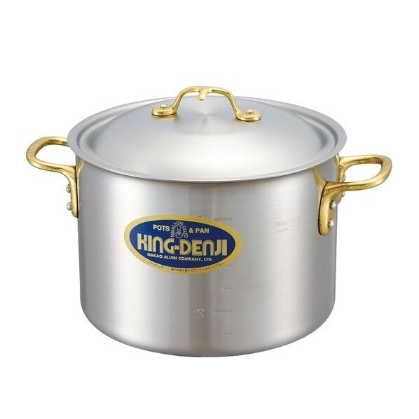 キングデンジ 半寸胴鍋(目盛付)24cm 4821000 1個