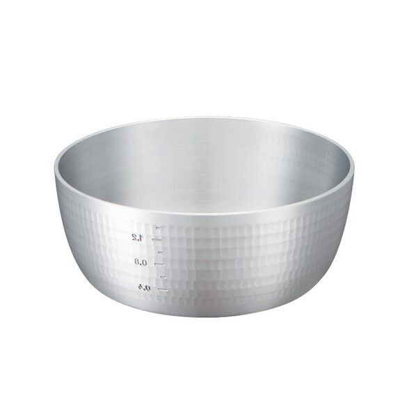 アルミ 打出 ヤットコ鍋(目盛付)25.5cm 135900 61-6520-54 1点