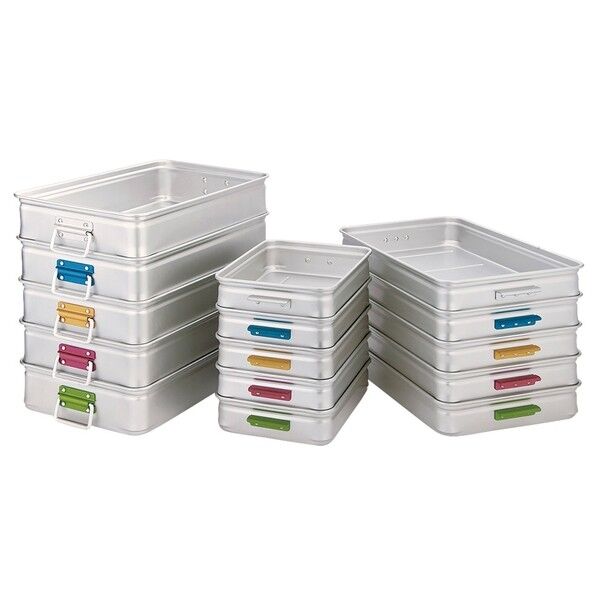 アルマイトキングボックス(番重)カラーハンドル 特大120mm