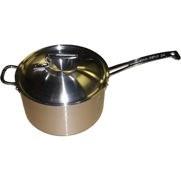 ニューキングデンジ 深型片手鍋(目盛付)24cm 4328300 1個