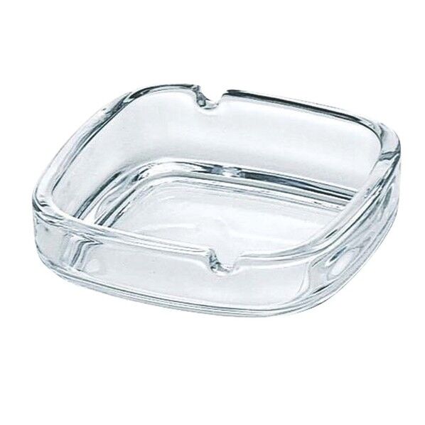 ガラス製 スクエア灰皿 P－05536 PHIC6 1個