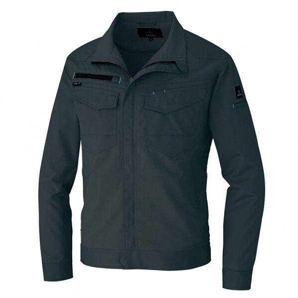 長袖ブルゾン（男女兼用） 014チャコール LL 2901 1着