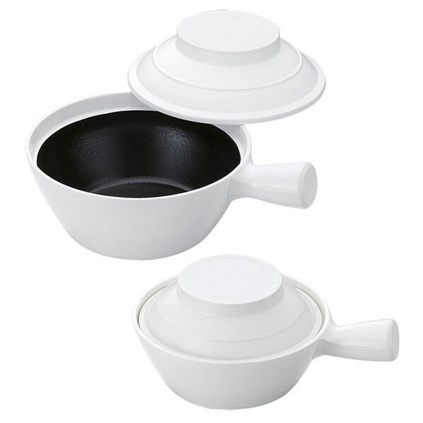 アルミ鋳物砂鍋 深型 内白塗 15cm 外径×高さ×柄長mm×（容量cc）:φ160×H98×55×（580） 1点