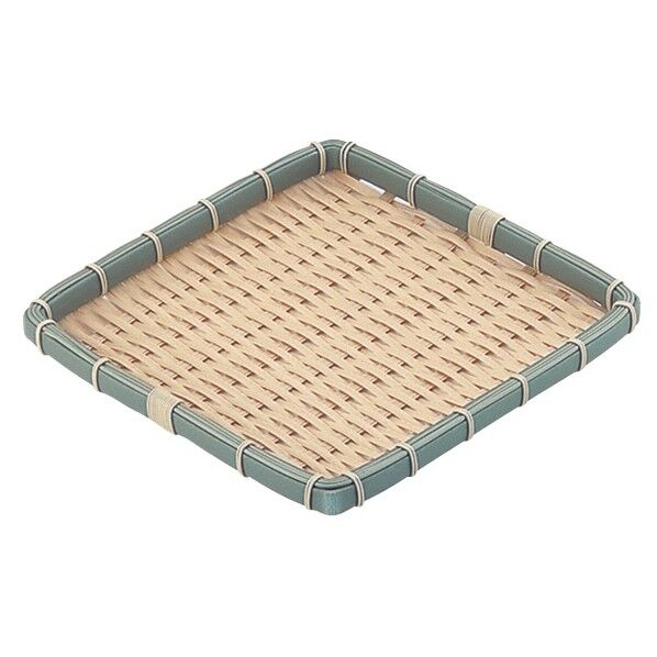 PP 竹 角型 浅ざる