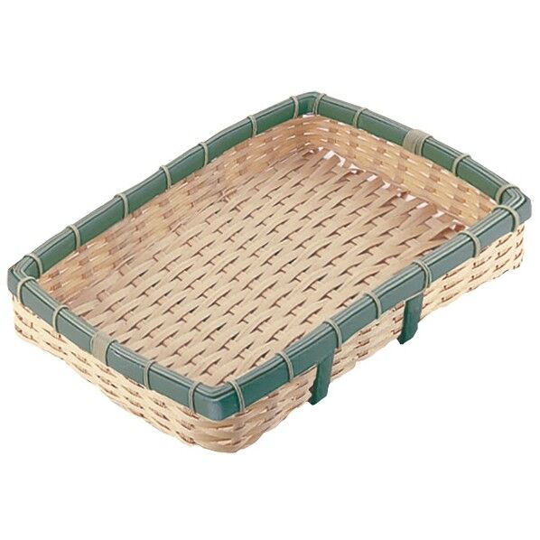 PP 竹 角型 深ざる