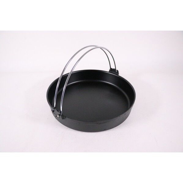 鉄スキヤキ鍋 黒ツル付 30cm QSK35030 1個