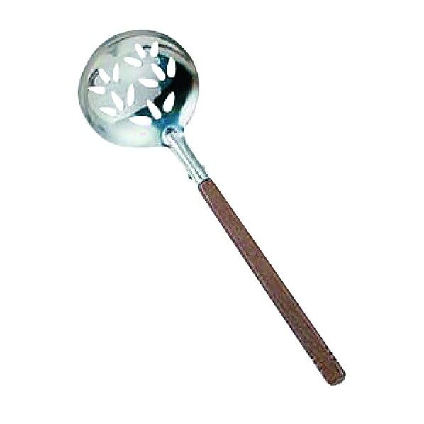 ローズ柄卓上おでんお玉 穴明 外寸 縦×横×柄長mm:93×77×230 298023 1点