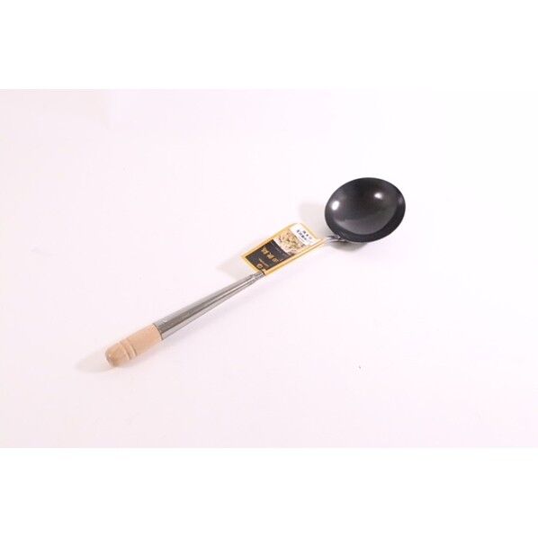 神田鉄鍋/鉄ミニ中華お玉 頭径×柄長mm×容量cc:φ100×315×約130 1点