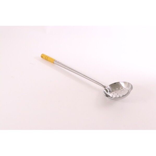 18-0中華お玉 穴明 小 頭径×柄長mm:φ110×365 1点