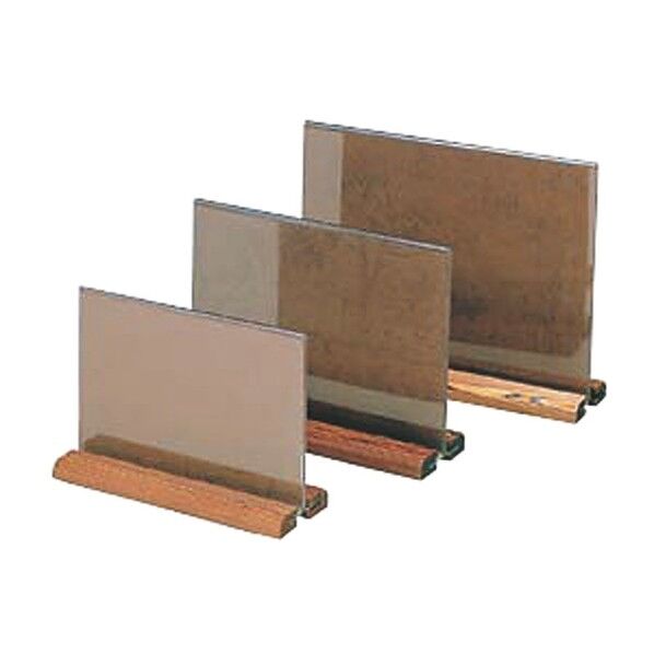 和風メニュー立 (焼杉足) 小 PMNY1003 1個