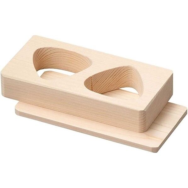 桧 おにぎり抜型(敷板付) 2穴 06306 1個