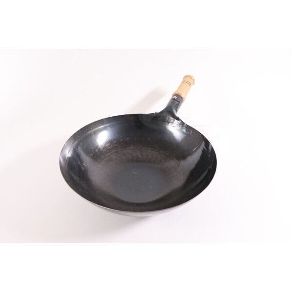 kan 鉄打出木柄片手中華鍋 27cm 1個
