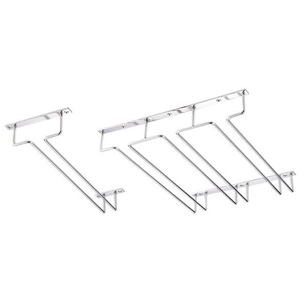 18-8グラスハンガー 3連 (レール内21x290mm) 外寸幅×全長×高さmm:295×310×H45 1点