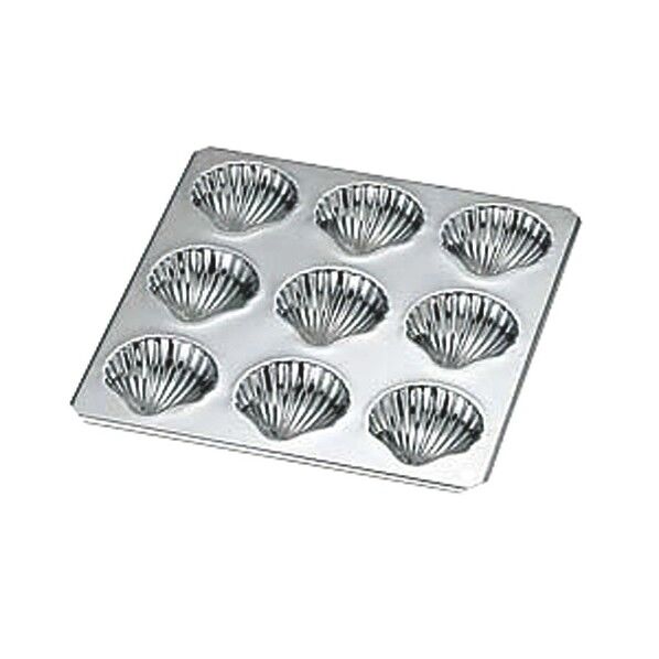 ギルア マドレーヌ型 コックシェル型 9P No999 3898900 61-6688-68 1点