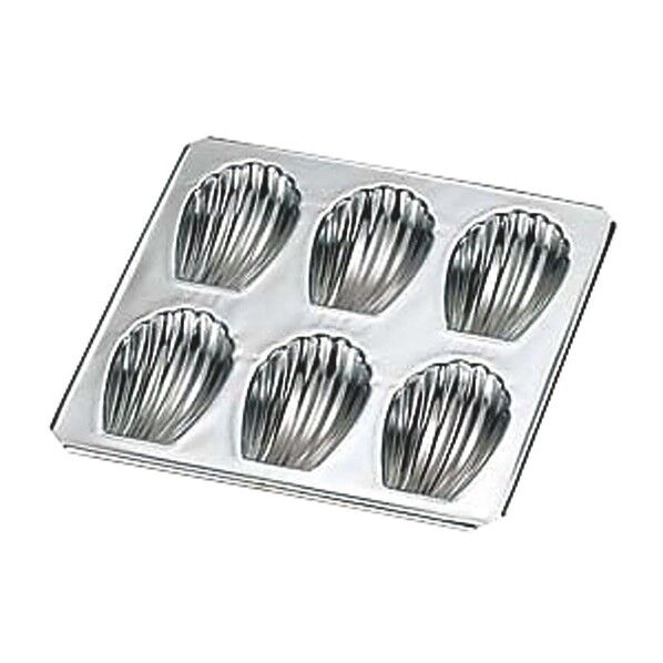 ギルア マドレーヌシェル型 6P No987 3898800 61-6688-67 1点