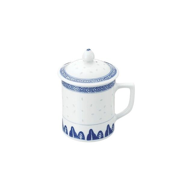 ホタル陶器 蓋付茶碗 5 1/2インチ 直径×高さ（容量）mm:φ86×H150（430cc） 1点