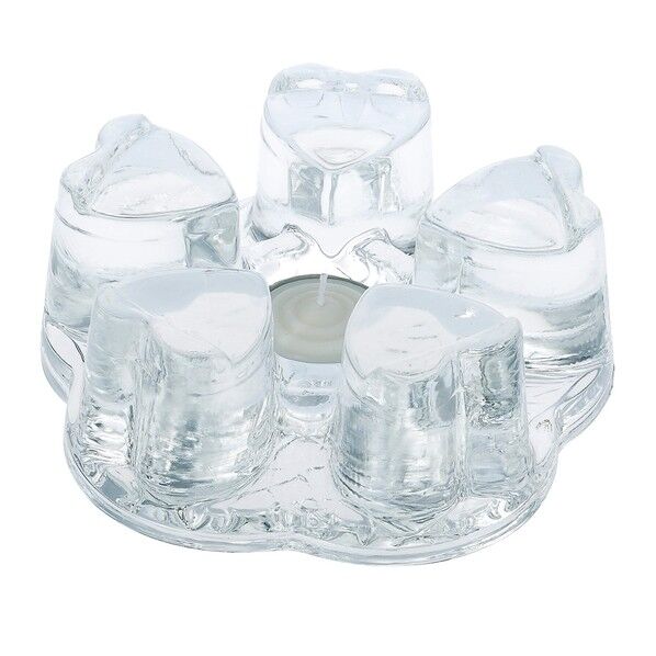 ガラス ティーウォーマー ハート 直径×高さmm:φ140×H53 1点