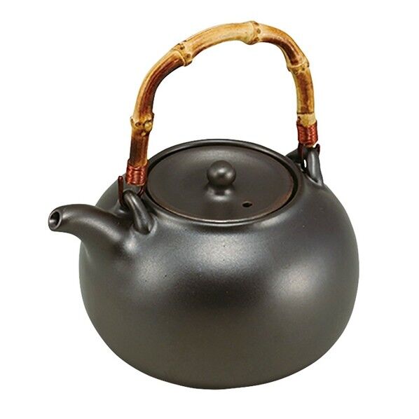 黒釉鉄ビン 外径×口径×高さ（本体）mm:188×72×H113 1点